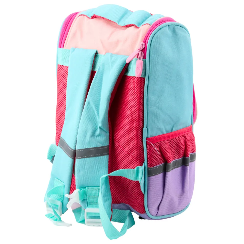 Wytrzymały plecak szkolny z usztywnianymi plecami i elementami odblaskowymi