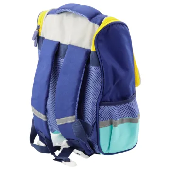 Wygodny plecak do szkoły z dekoracyjną zawieszką dinozaura