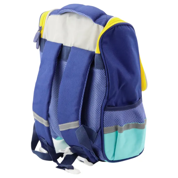 Wygodny plecak do szkoły z dekoracyjną zawieszką dinozaura