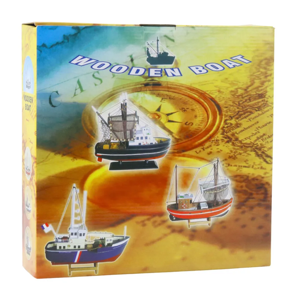 Model kolekcjonerski kutra rybackiego jako element wystroju wnętrza