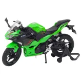 Zielony model motocykla sportowego z efektami świetlnymi i dźwiękowymi