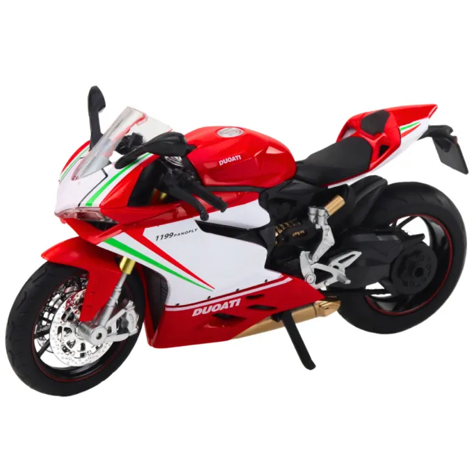 Model kolekcjonerski motocykla sportowego z efektami świetlnymi i dźwiękowymi