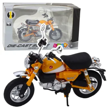 Żółty motocykl retro klasyczny 1:12 – realistyczny model kolekcjonerski