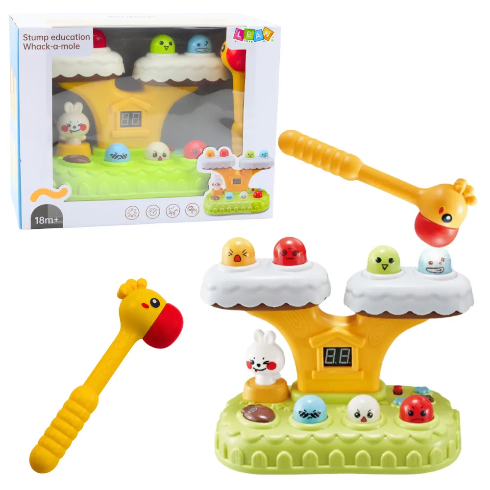 Gra zręcznościowa Whack-A-Mole z młotkiem i cyfrowym wyświetlaczem dla dzieci