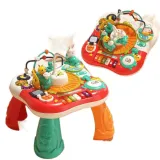 Kolorowy stolik edukacyjny z funkcją pianinka i interaktywnymi elementami