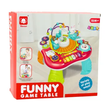 Wielofunkcyjny stolik dziecięcy 2w1 rozwijający kreatywność i umiejętności manualne