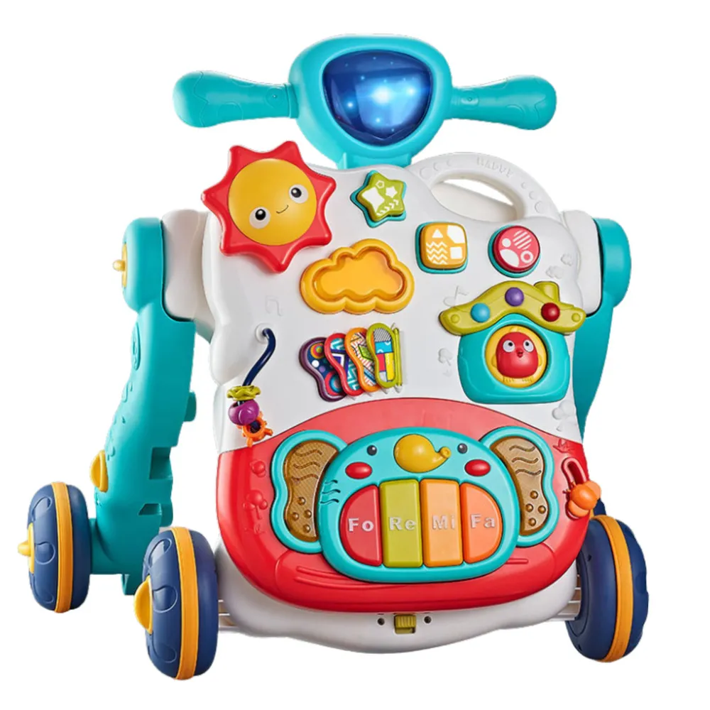 Pchacz dla dziecka z panelem edukacyjnym, światłami i dźwiękami