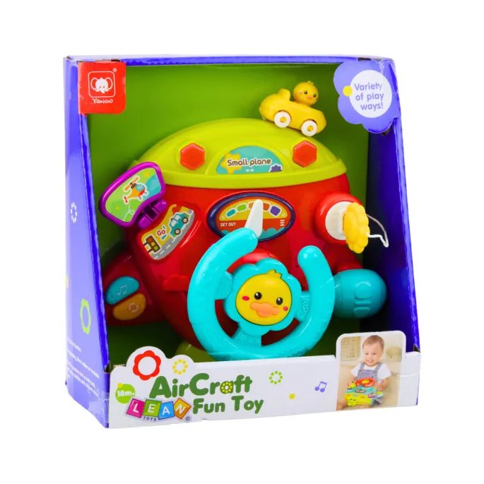 Wielofunkcyjny samolot zabawka edukacyjna z ruchomymi elementami