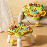 Interaktywna zabawka stolik wspierający rozwój dziecka z grą łapanie kretów