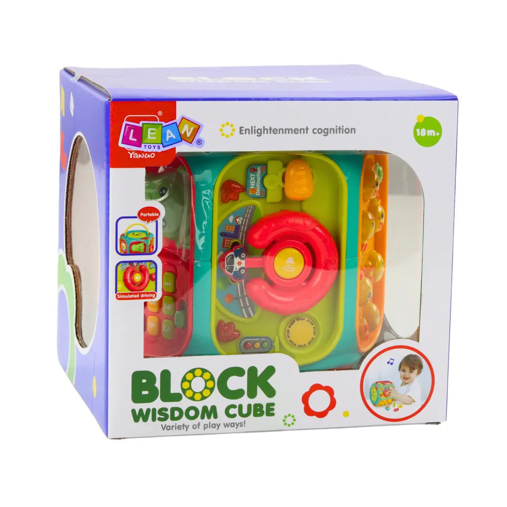 Wielofunkcyjna kostka z łowieniem rybek i sortowaniem kształtów