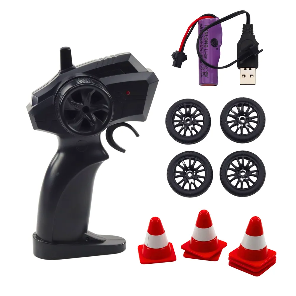 Auto RC 4WD do driftowania z realistycznym nadwoziem i światłami LED