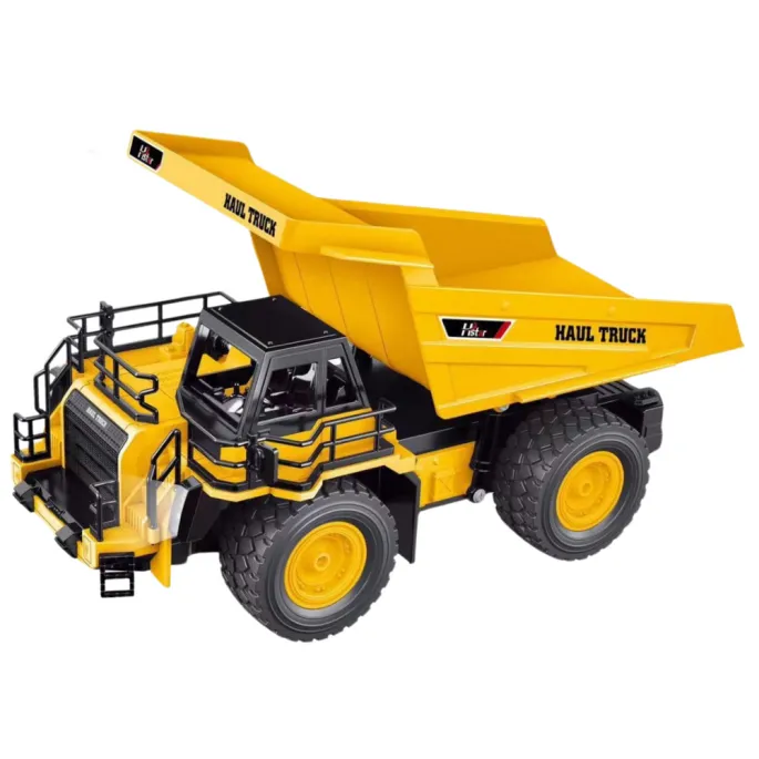 Zabawka wywrotka budowlana zdalnie sterowana RC na placu zabaw