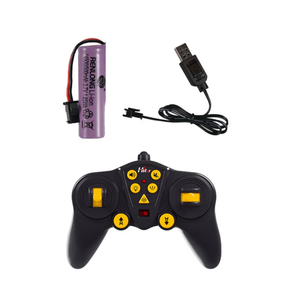 Czerwona laweta RC z pilotem i akcesoriami w zestawie