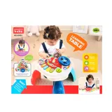 Trójkątny stolik interaktywny rozwijający umiejętności sensoryczne dziecka