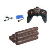 Szczegółowe zbliżenie na kabinę i przyczepę ciężarówki Huina 1:18