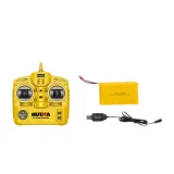 Model wózka widłowego RC Huina podczas zabawy na magazynie