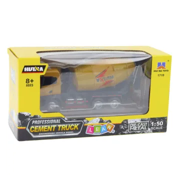 Zbliżenie na szczegóły solidnej betoniarki budowlanej Huina w skali 1:50