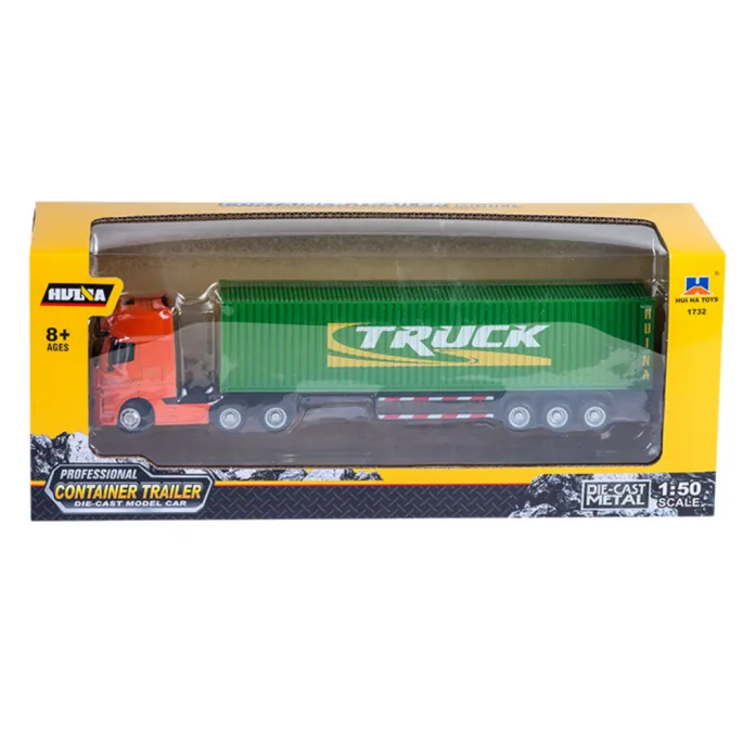 Precyzyjnie wykonany model samochodu ciężarowego Huina z realistycznymi detalami