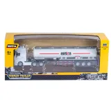 kolekcjonerska cysterna metalowa biała z odłączaną naczepą 1:50