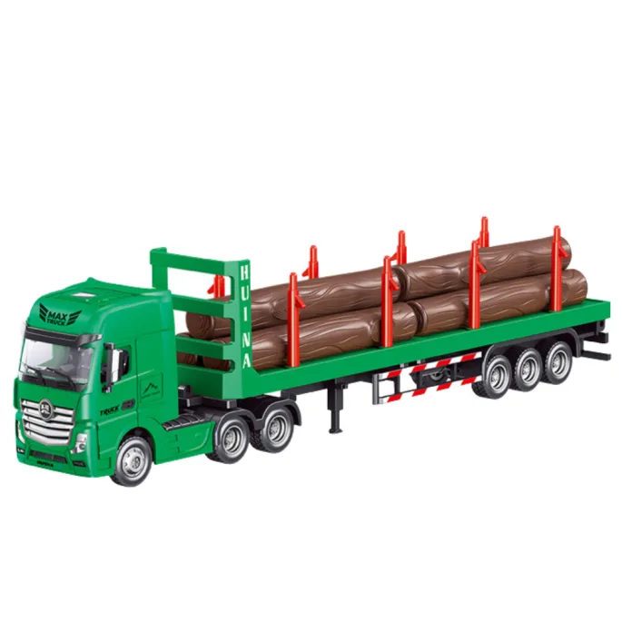Realistyczny model transportowy ciężarówki w skali 1:50 kolor zielony