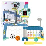 Zestaw sportowy 5w1 z tablicą LED do piłki nożnej, koszykówki i kręgli