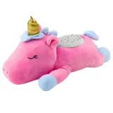 maskotka różowy jednorożec dla niemowląt z wbudowanymi melodiami