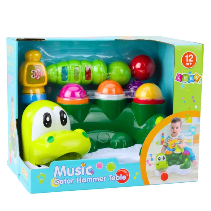 Kolorowy zestaw z ruchomą paszczą krokodyla i piłeczkami dla najmłodszych