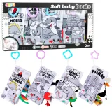 Kolorowe książeczki edukacyjne z teksturami i szeleszczącymi stronami