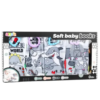 Książeczki sensoryczne do wózka i łóżeczka, praktyczny uchwyt