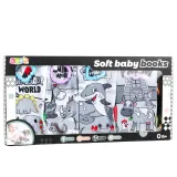 Książeczki sensoryczne do wózka i łóżeczka, praktyczny uchwyt