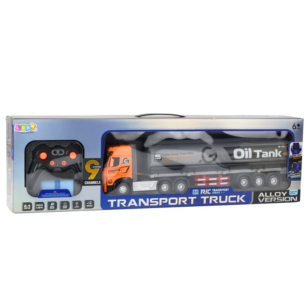 Zestaw cysterny na pilota z akumulatorem i akcesoriami do zabawy