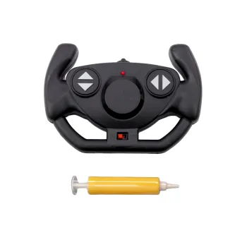 Zabawkowa łódź RC z solidnego tworzywa i PCV na jeziorze