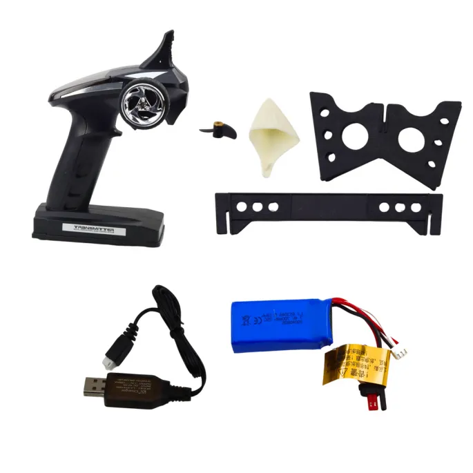 Zestaw z łodzią motorówką Vitality FT007 i pilotem zdalnego sterowania