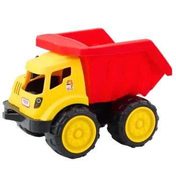 Duża Wywrotka Dla Dzieci Do Piasku Pojazd Budowlany Czerwono-Żółta