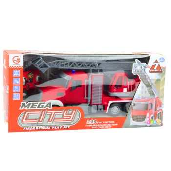 Pojazd ratowniczy dla dzieci z możliwością rozpryskiwania wody