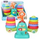 Interaktywna waga edukacyjna z kolorowymi klockami i małpką