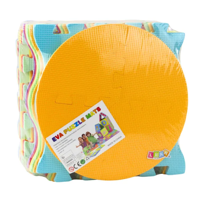 Dziecięca mata do zabawy i nauki z kolorowych, bezpiecznych puzzli piankowych