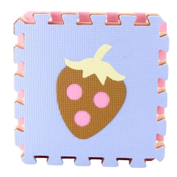 Kolorowa mata podłogowa z wyjmowanymi kształtami do nauki i zabawy