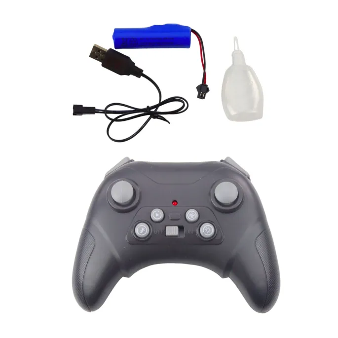 Zbliżenie na pilot 2.4 GHz do wyścigówki RC