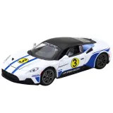 Detal przednich świateł i grilla sportowego auta zabawkowego 1:22