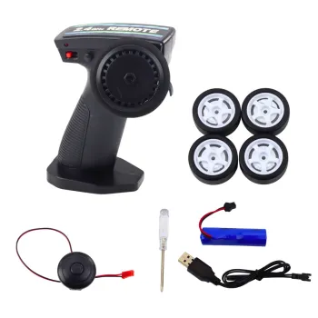 Sportowe auto RC z zestawem kół do efektownych poślizgów i pilotem