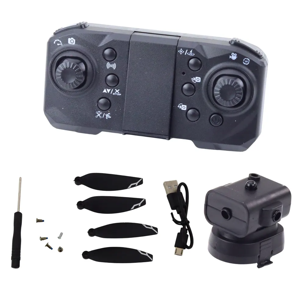 Sterowanie dronem D11 gestami i przez pilot z uchwytem na telefon