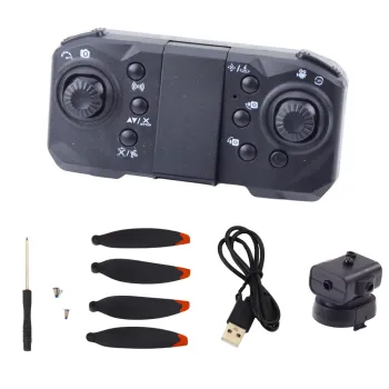 Zbliżenie na kamerę oraz światełka LED drona D6 PRO