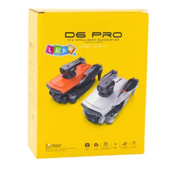 Pełny zestaw drona D6 PRO wraz z pilotem i akcesoriami