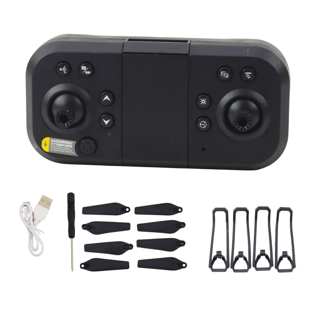 Zestaw akcesoriów drona LU50 Air: etui, śmigła i pilot