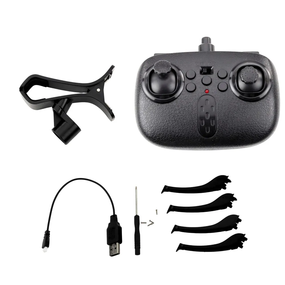 Widok Drona Y30 wykonującego obrót 360 stopni na tle nieba