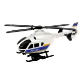 Transportowa ciężarówka policyjna z helikopterem na prezent dla dzieci