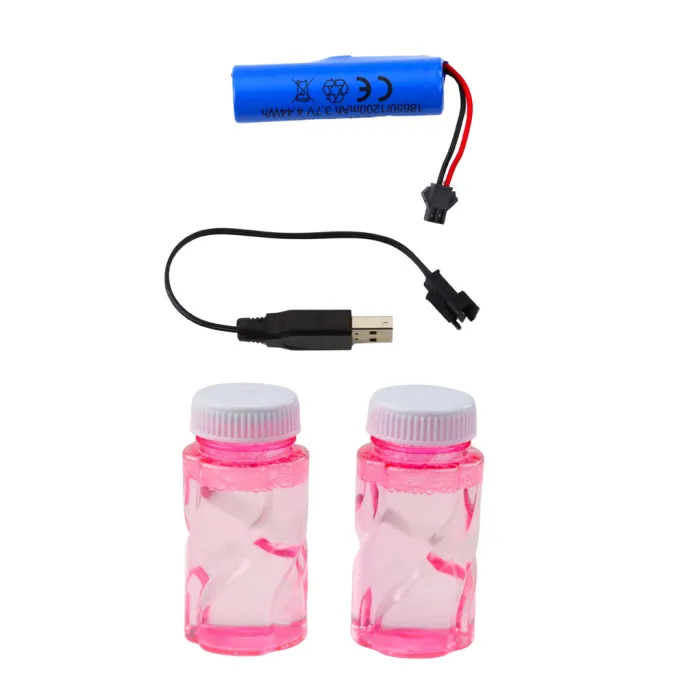 Zestaw pistoletu do baniek mydlanych z akumulatorem i akcesoriami