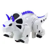 Interaktywny robot dinozaur Triceratops z pilotem do kreatywnej zabawy