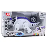 Nowoczesny robot dinozaur RC Triceratops z funkcją tańca i muzyki